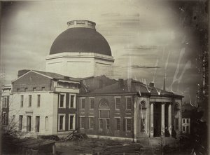 St. Louis Courthouse. Unfinished Portion and Old Courthouse by Thomas M. Easterly